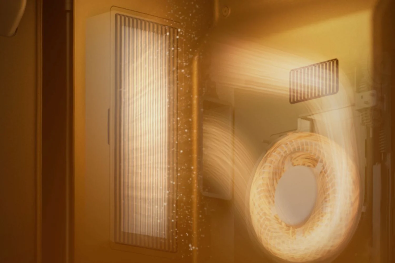 Conservation de la chaleur par flux d’air adaptatif