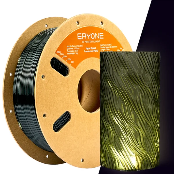 PETG Haute Vitesse Translucide 1KG (1.75mm) - ERYONE