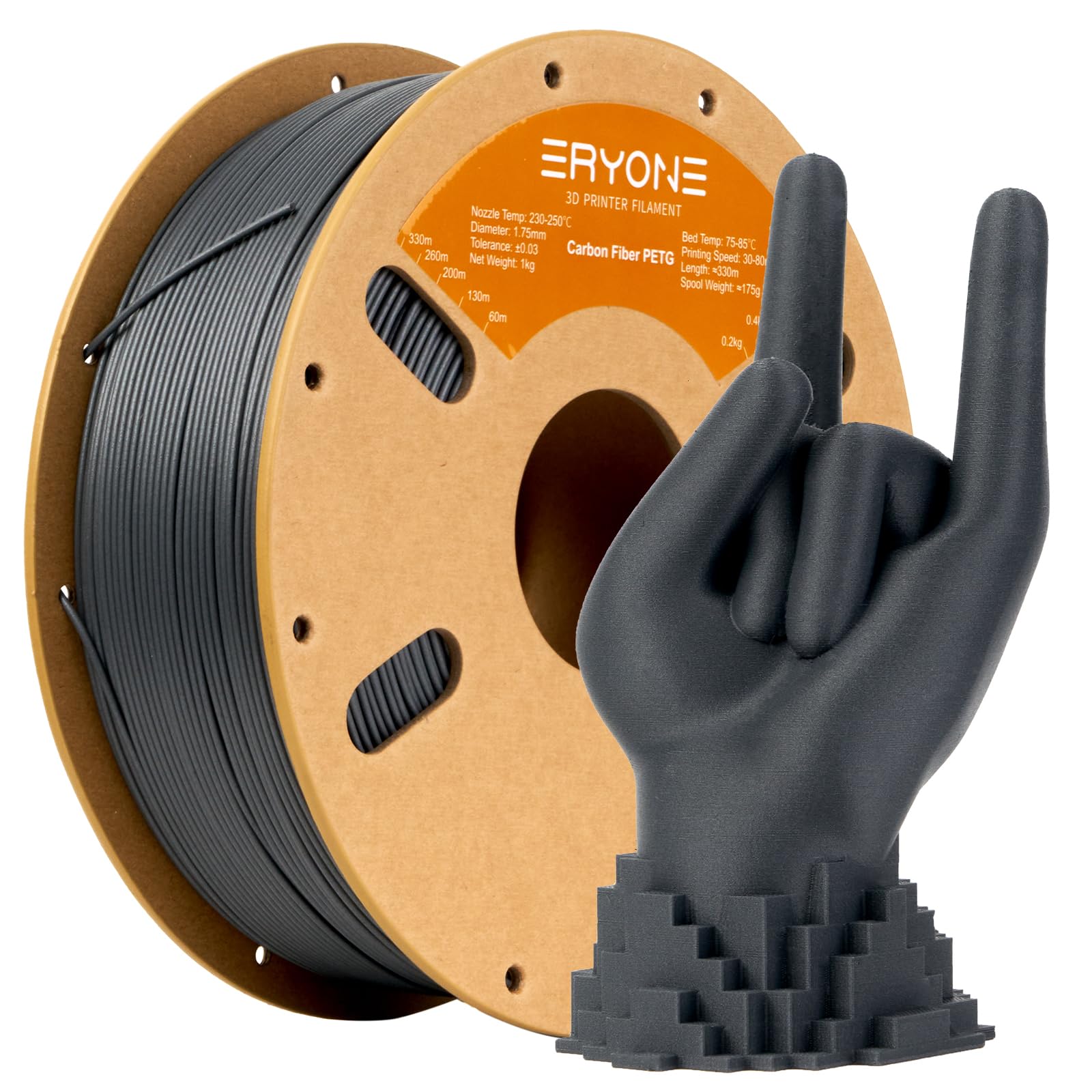 PETG Fibre de carbone 1KG (1.75mm) - ERYONE